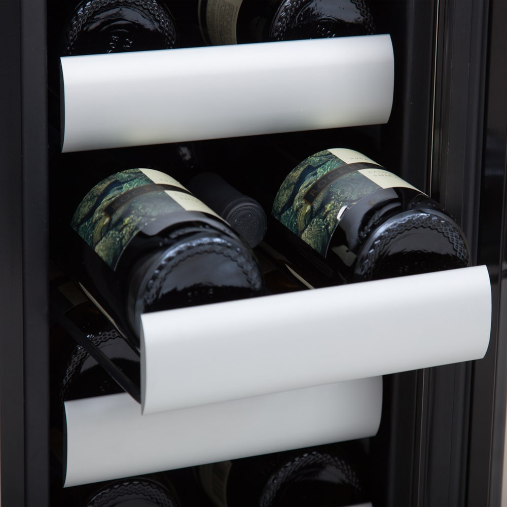 Whynter 24-in W 40 -Bottles Stainless Steel Dual Zone Cooling Built-in/Freestanding Indoor Wine Cooler