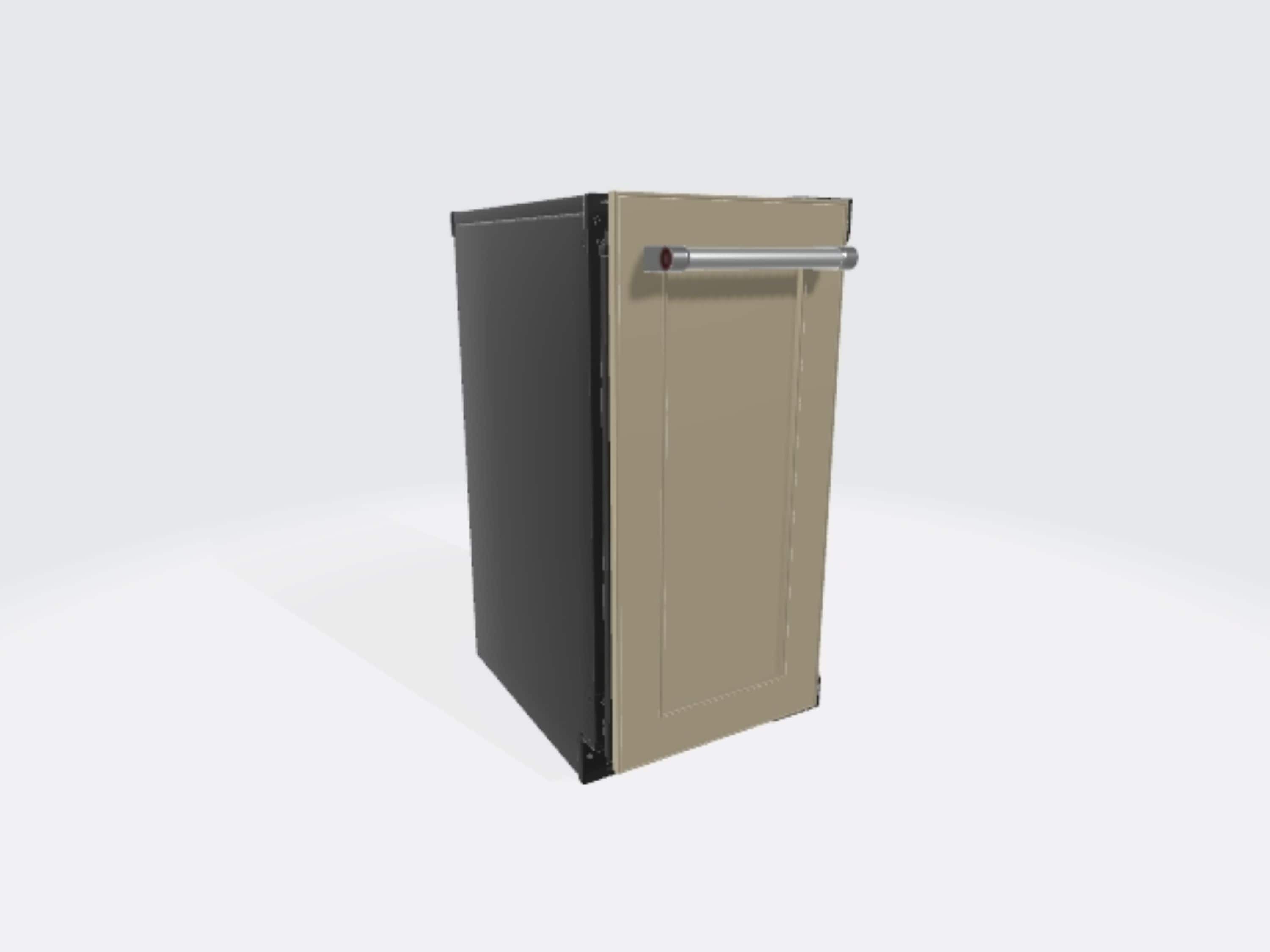 KitchenAid 22 8 lb Reversible Door Built In Ice Maker Panel Ready