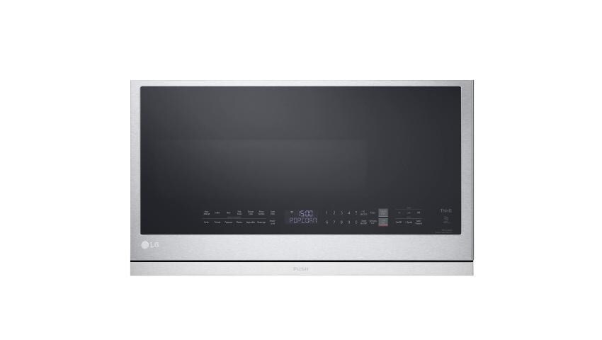 LG 2 1 cu ft 1050 Watt Smart Over the Range Microwave with Sensor Cooking Printproof Stainless Steel