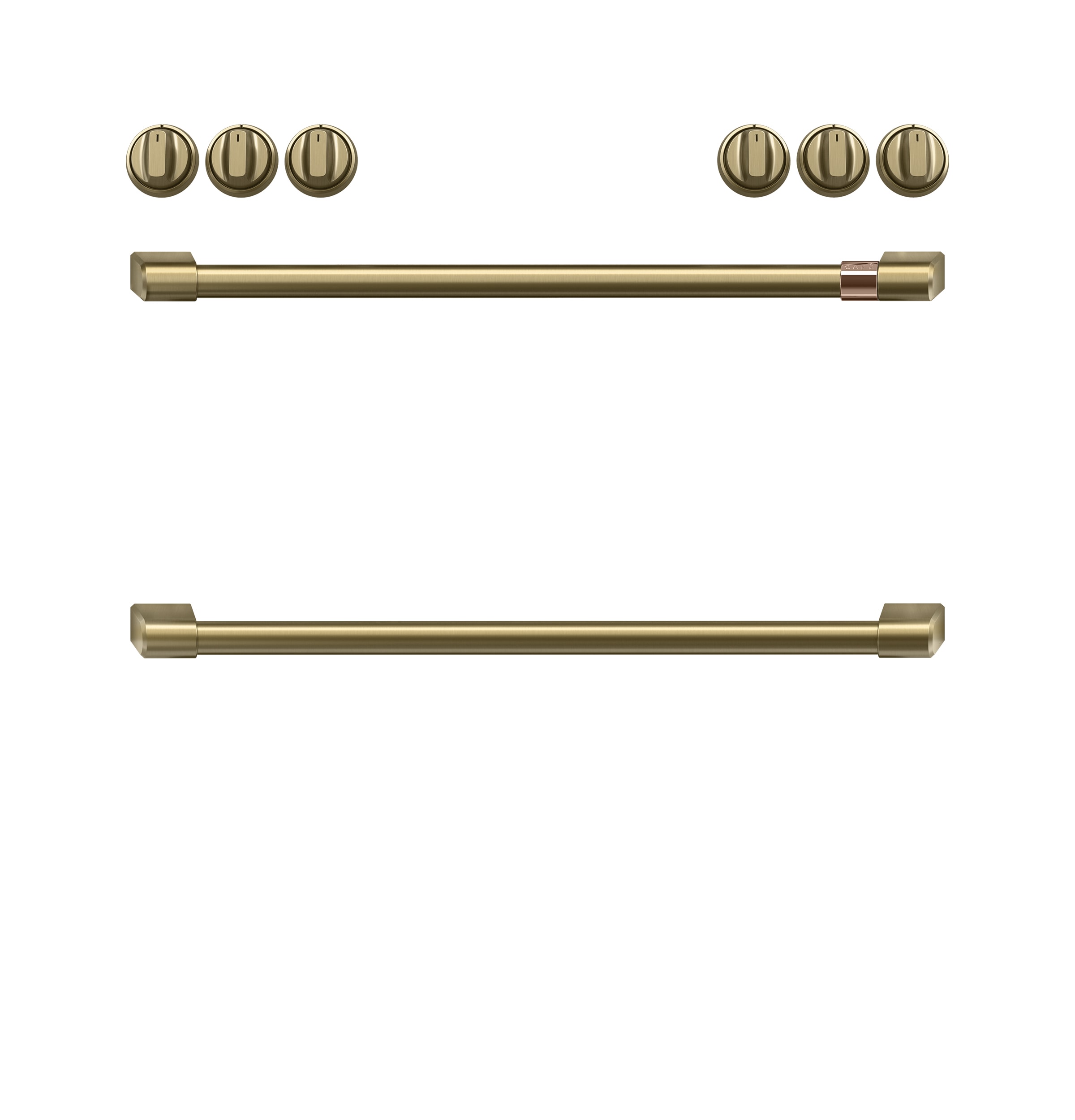 Cafe 30-in Electric range Handle and knob kit ( Brushed Brass )