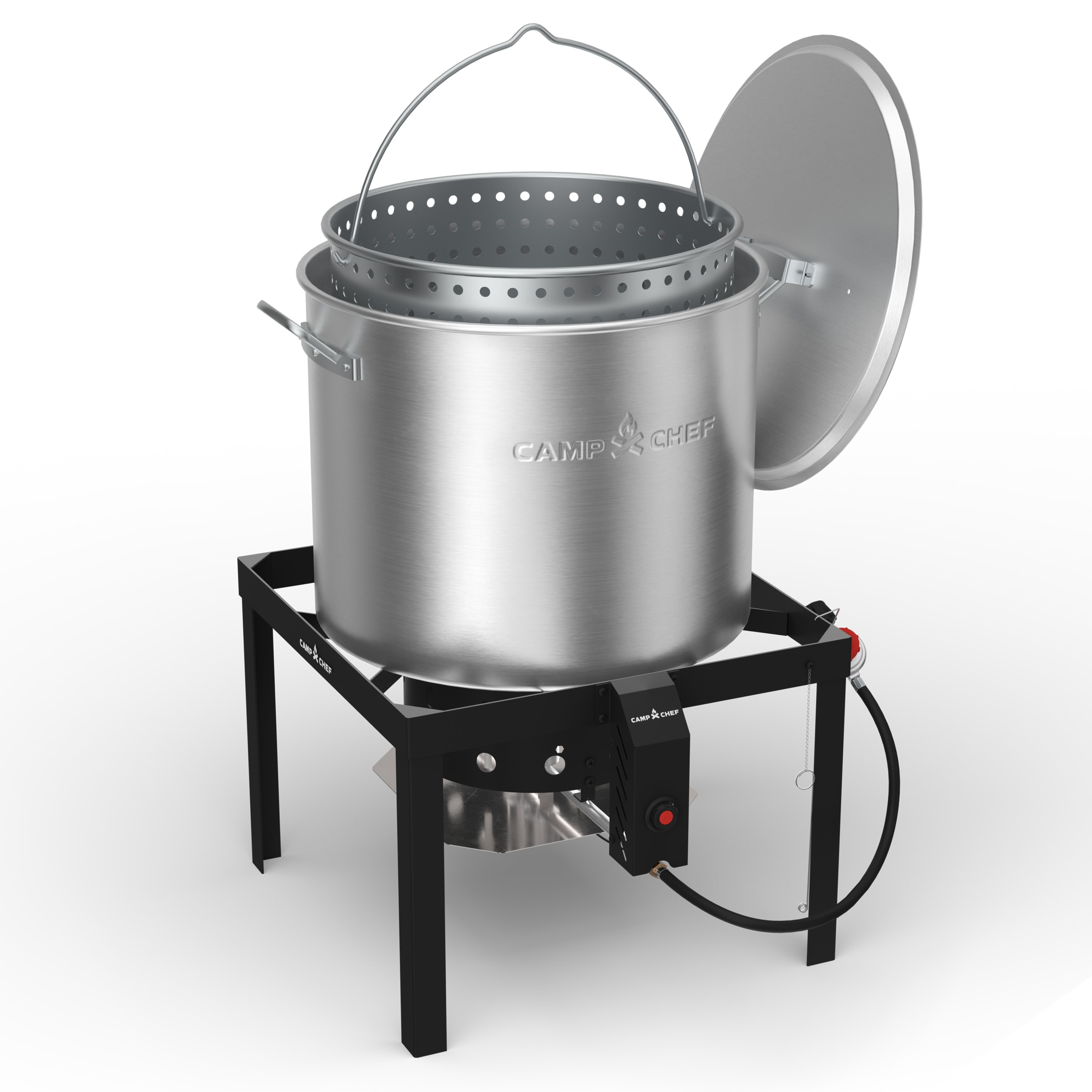 Camp Chef 100-qt Boil Pot with 1 -Burner Propane Electronic Stainless steel Jet cooker