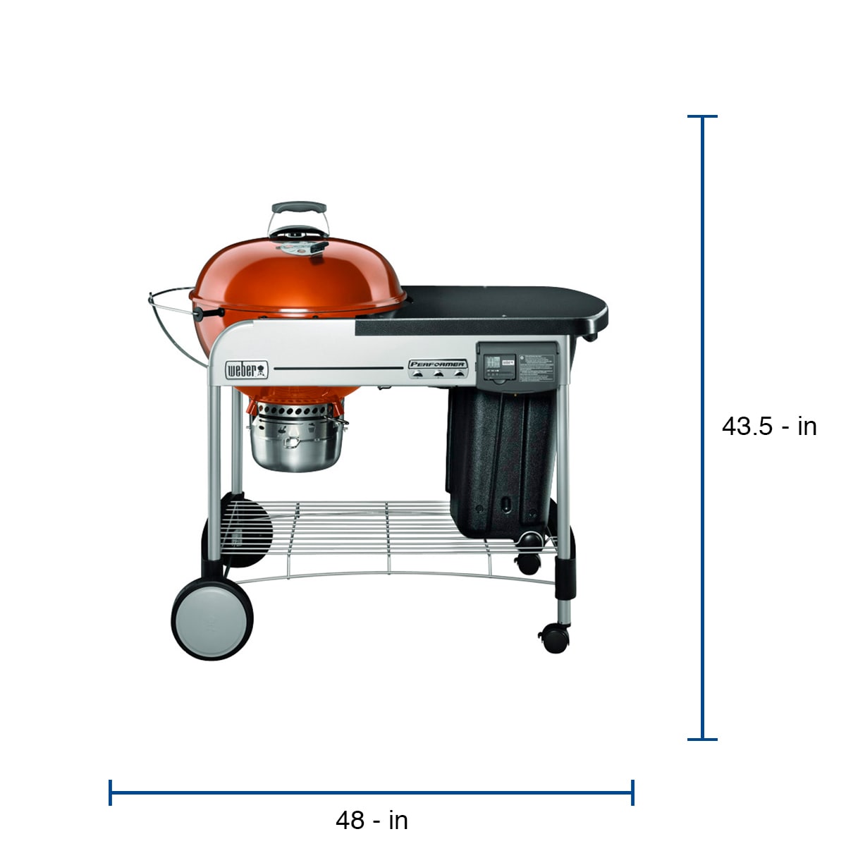 Weber Performer Deluxe 22-in W Copper Kettle Charcoal Grill