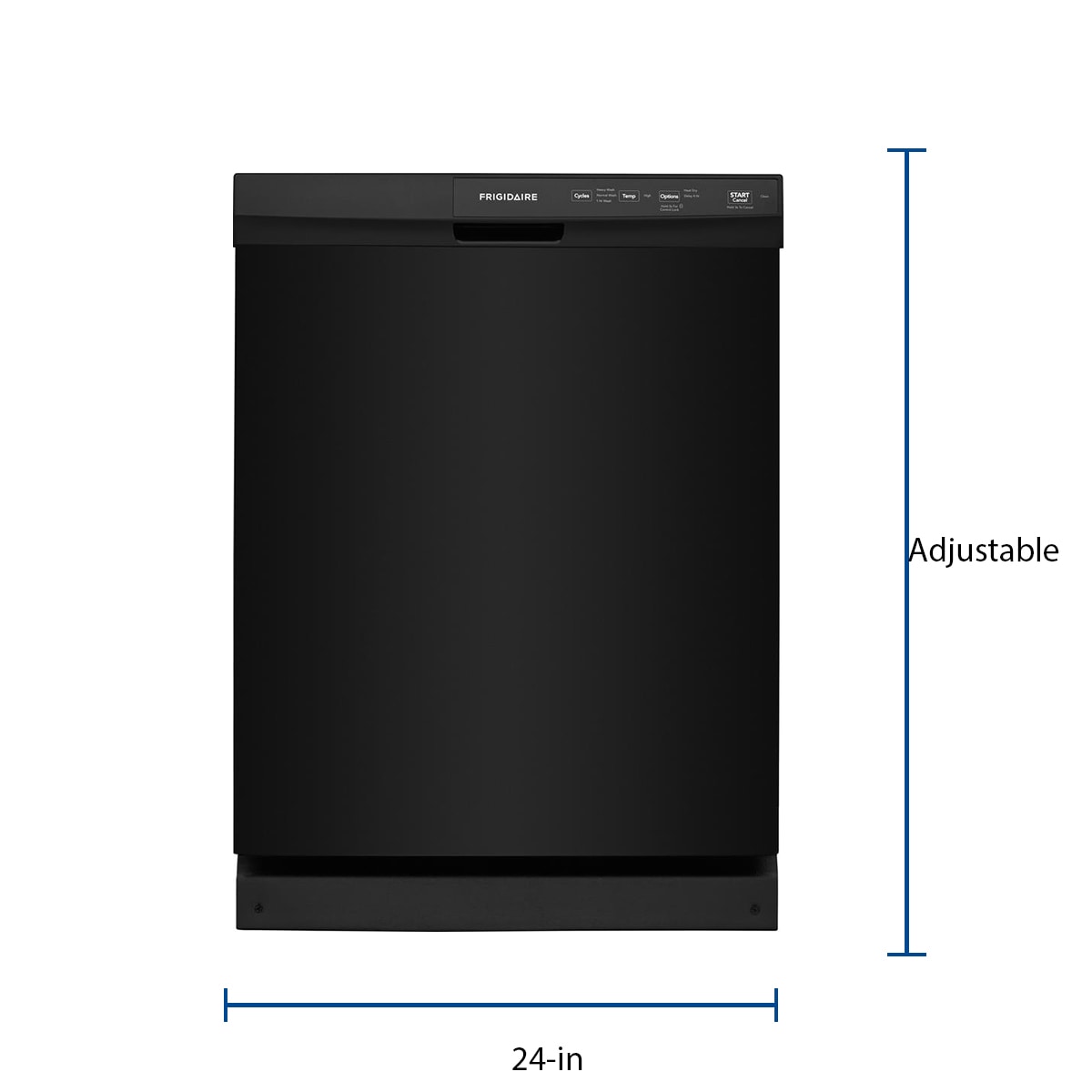 Frigidaire 60 Decibel Filtration Built In Dishwasher Black Common 24 in Actual 24 in ENERGY STAR