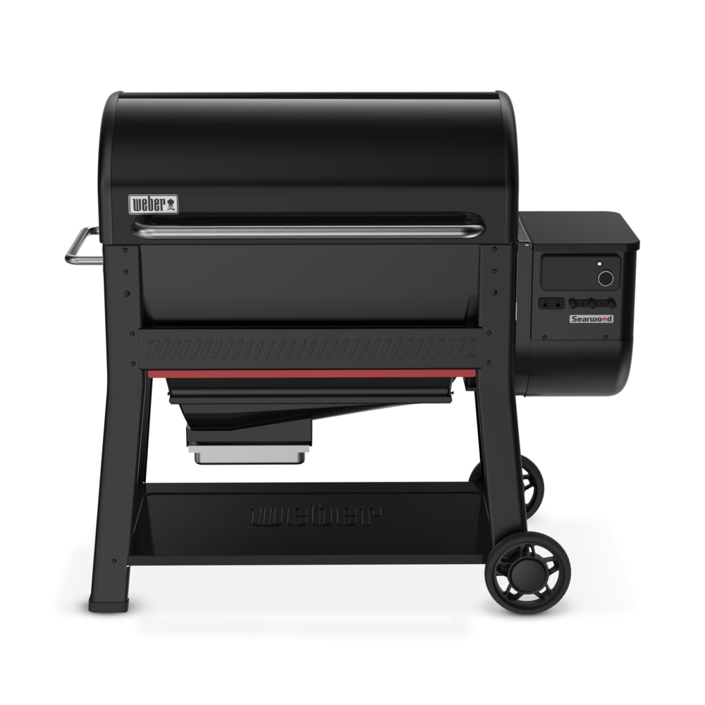 Weber Searwood XL 600 972-Sq. in Black Pellet Grill with Smart Compatibility
