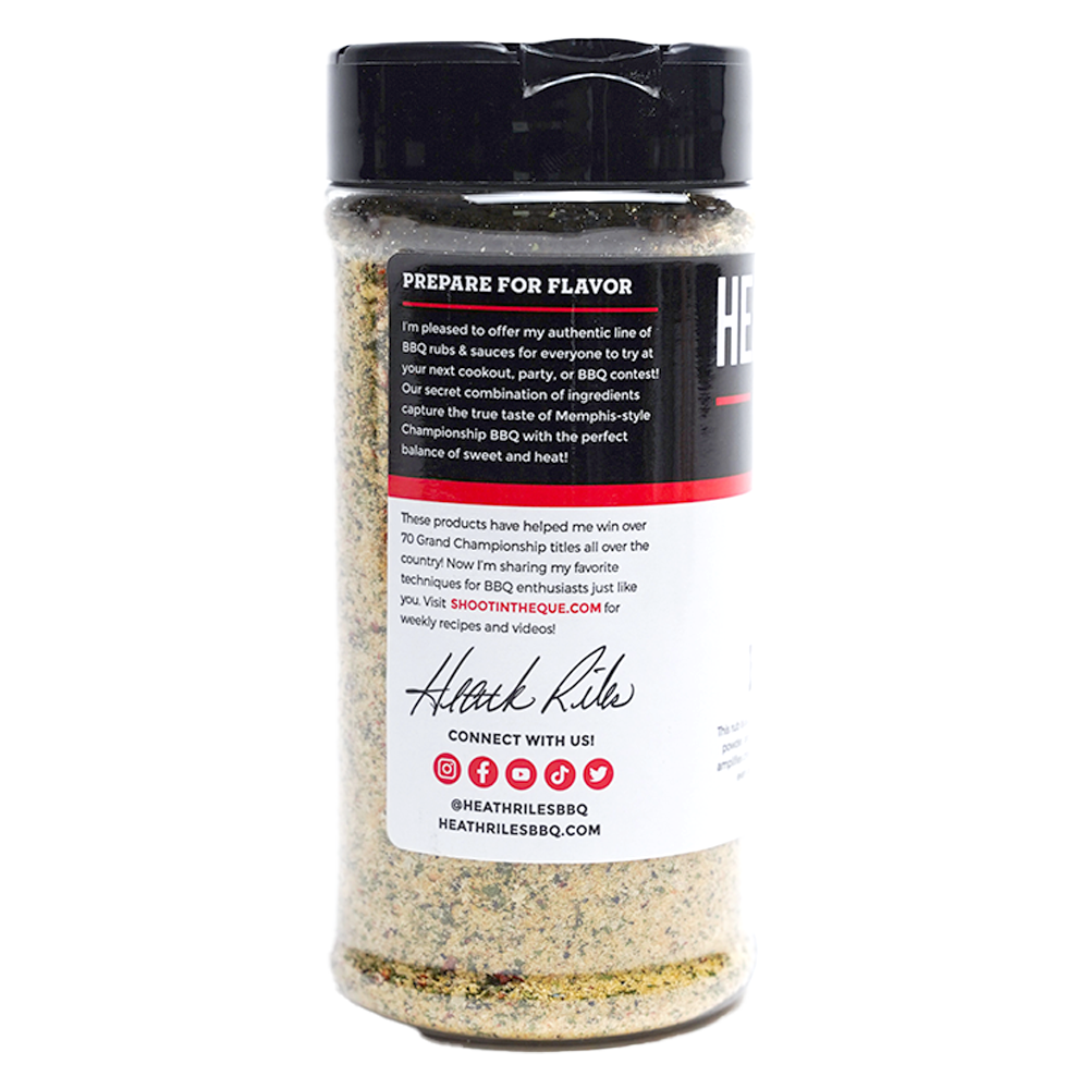 Heath Riles BBQ 16-oz GARLIC BUTTER Rub/Seasoning