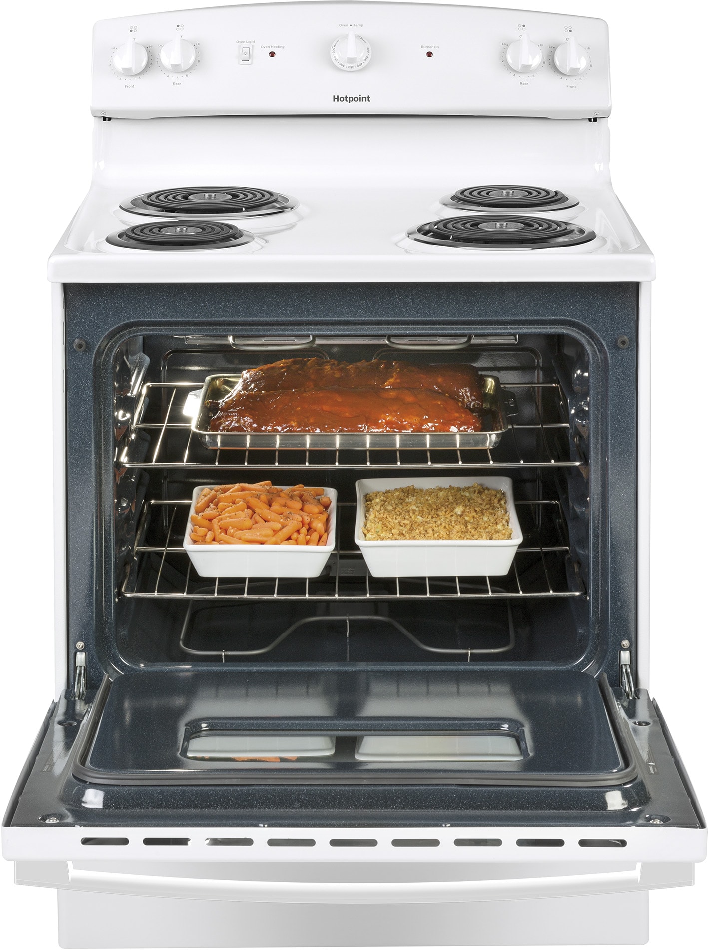 Hotpoint 30-in 4 burners 5.0-cu ft Freestanding Electric Range ( White )