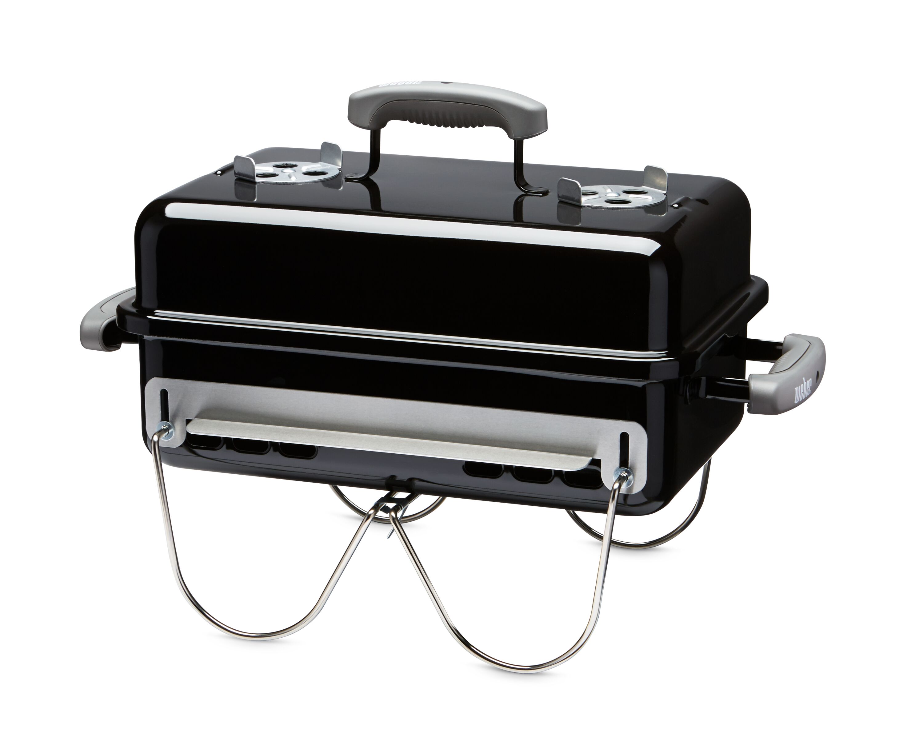 Weber Go anywhere Split Grate Charcoal Grill 19-in W Black Charcoal Grill
