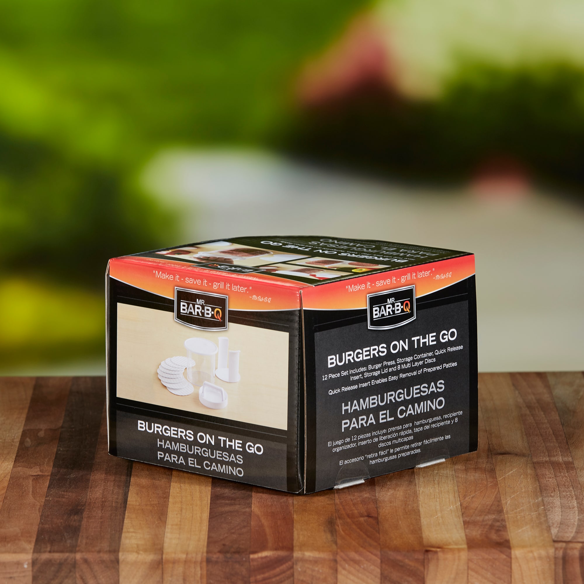 Mr. Bar-B-Q Plastic Stuffed burger set
