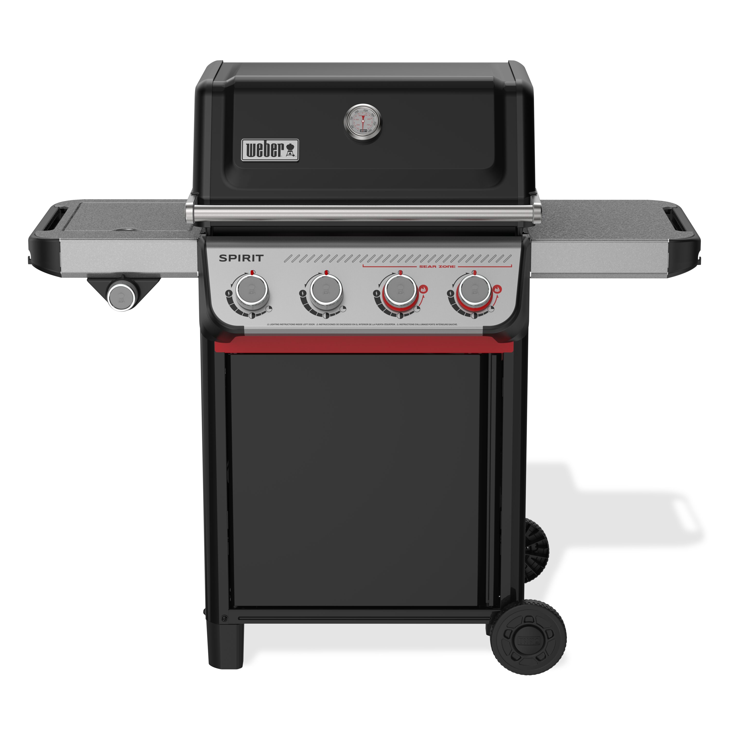 Weber Spirit E-435 Black 4 -Burner Liquid Propane Gas Grill 1 -Side Burner