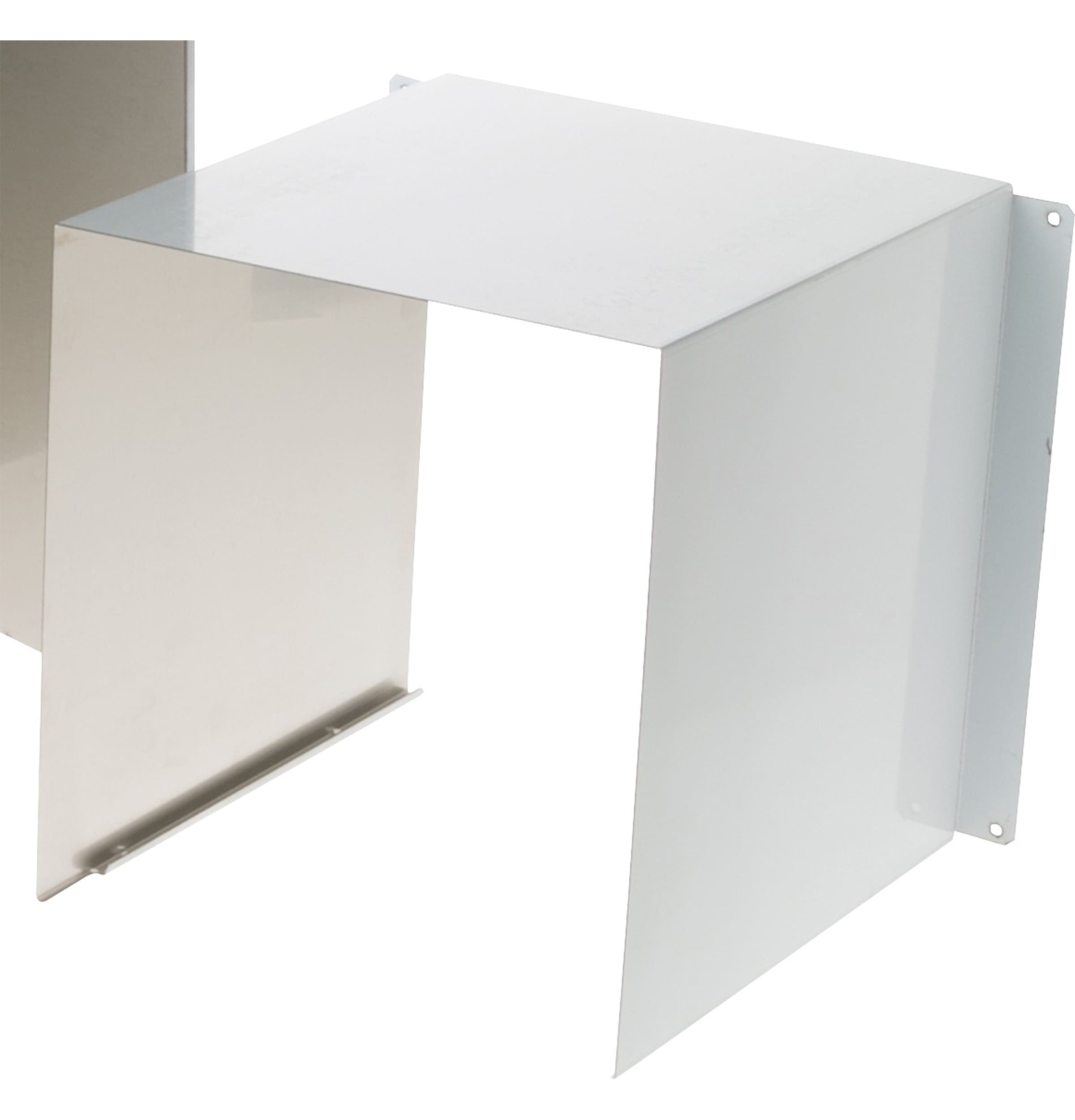 GE Appliances Wall-Mounted range hood Flue cover 2 -Pack Stainless Steel