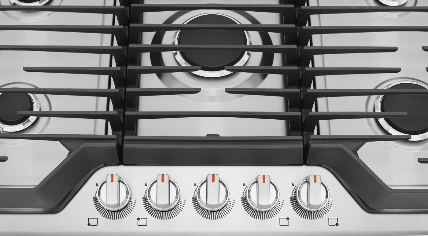 Frigidaire Gallery 36-in 5 burners Stainless steel Gas Cooktop