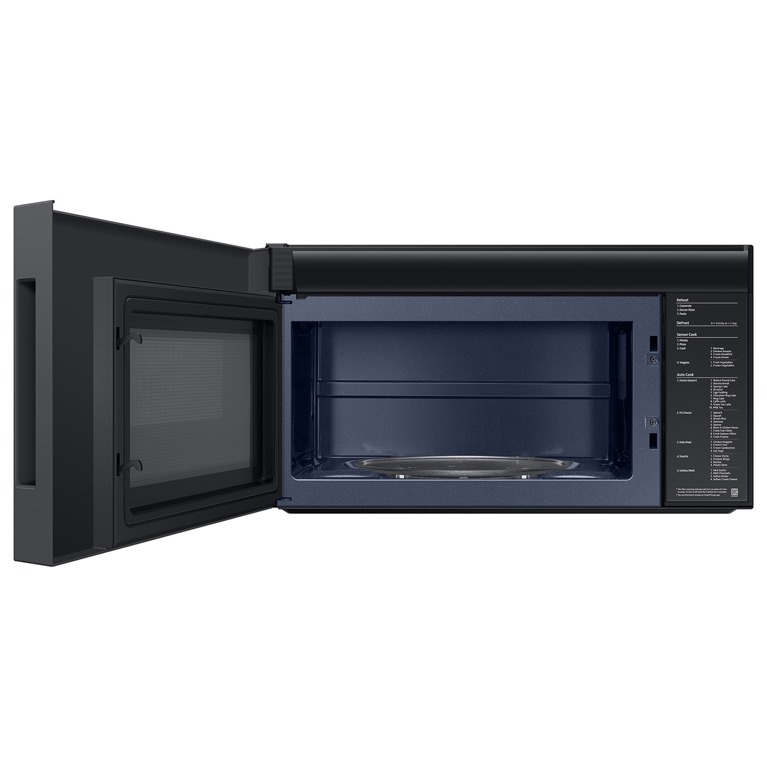 Samsung Bespoke 2 1 cu ft 1000 Watt 29 87 in Over the Range Microwave with Sensor Cooking White Glass