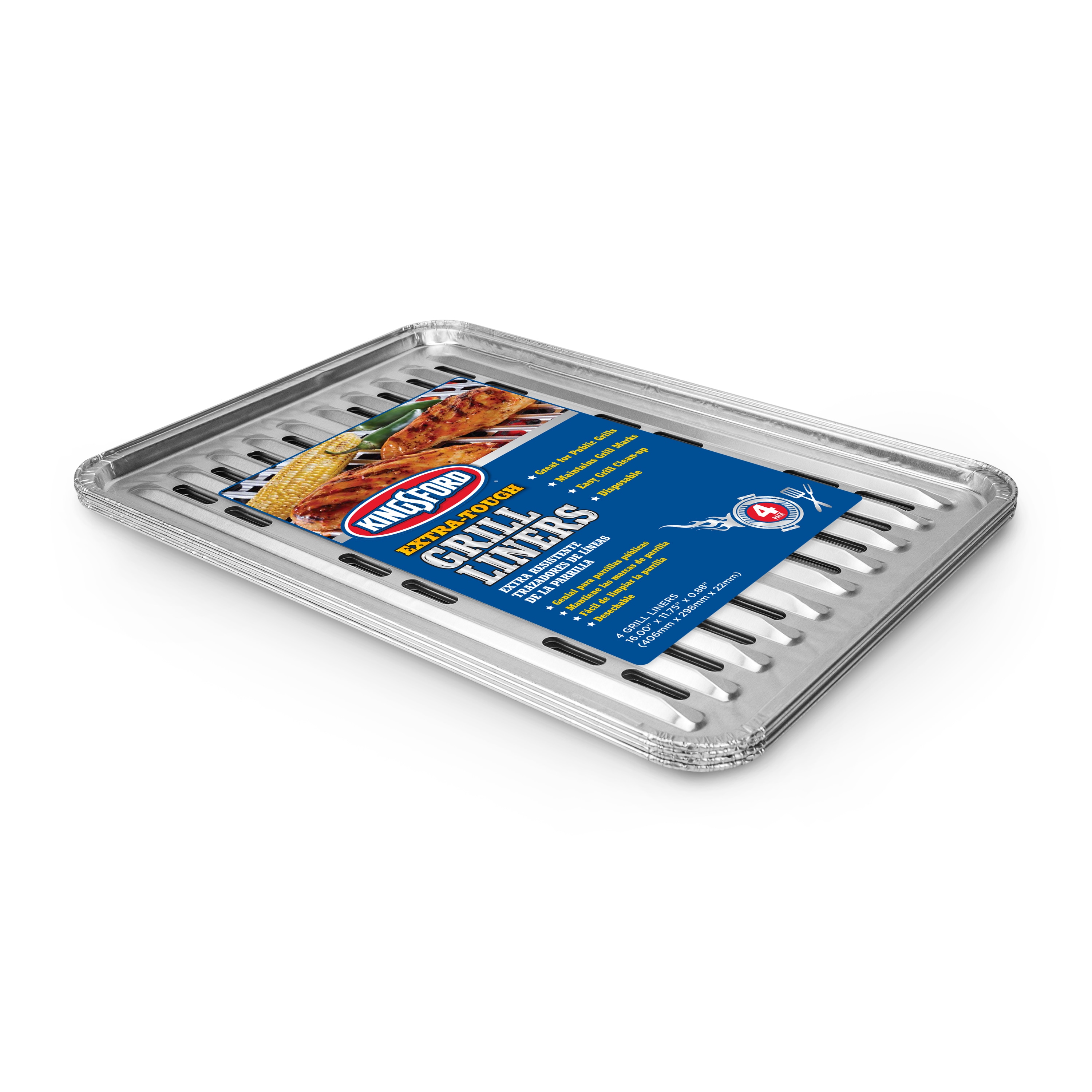 Kingsford 4 -Pack Aluminum Non-Stick Grate liner