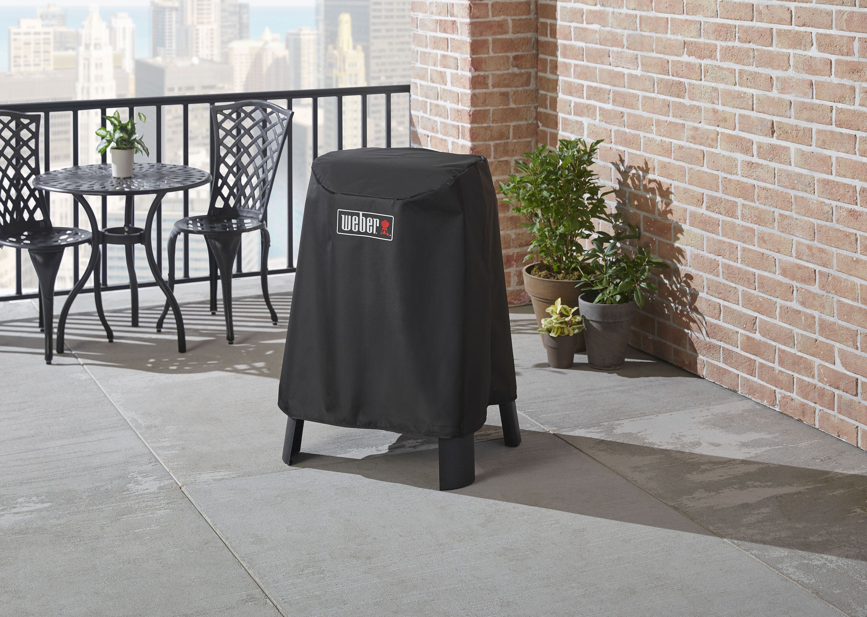 Weber 23.50-in W x 30.50-in H Black Electric grill Cover