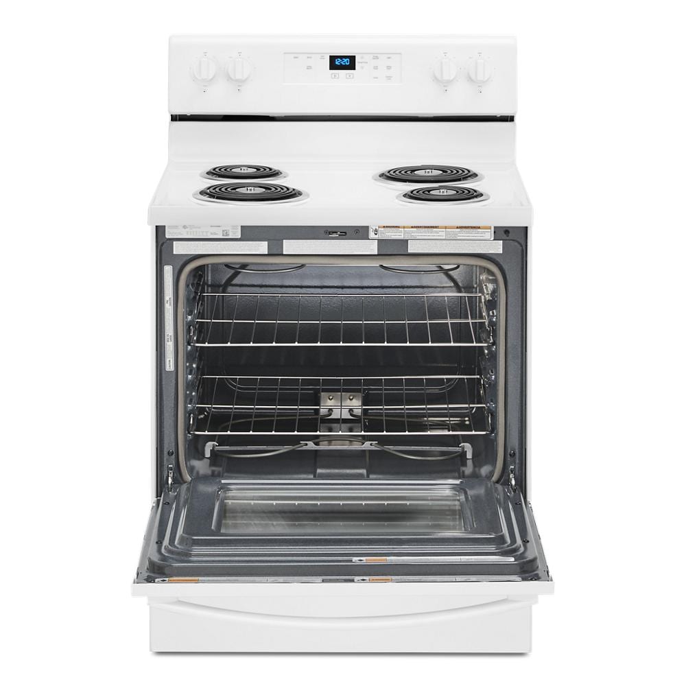 Whirlpool 30-in 4 burners 4.8-cu ft Freestanding Electric Range White )