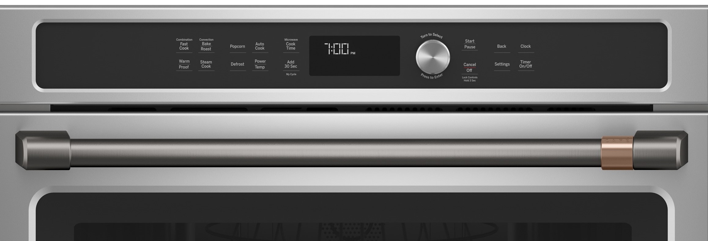 Cafe 30-in Wall oven handle ( Brushed Black )