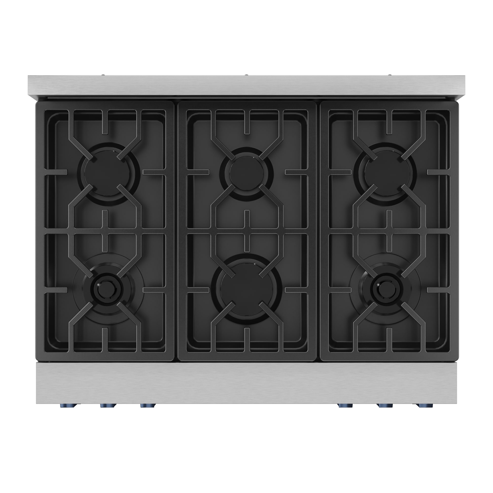 Thor Kitchen Gordon Ramsay Series 36-in 6 burners 6-cu ft Air Fry Convection Oven Freestanding Liquid Propane Gas Range ( Stainless Steel with Navy Blue Accents )