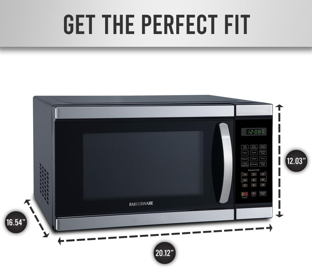 Farberware Farberware Professional FMO11AHTBKL 1 1 Cu Ft 1000 Watt Microwave Oven Stainless Steel