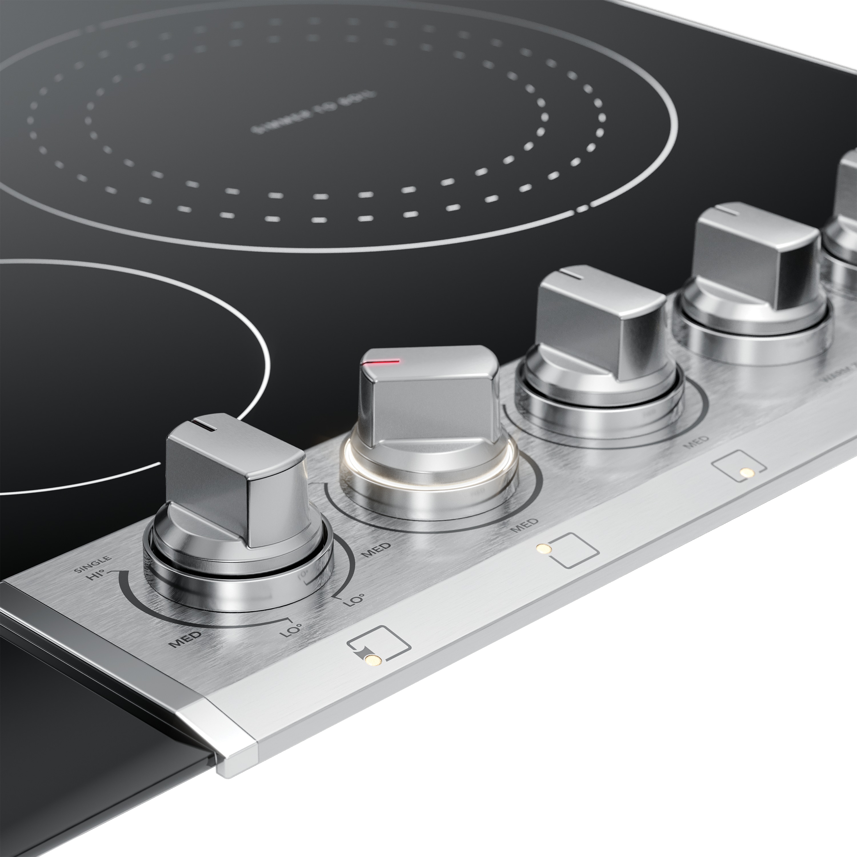 Frigidaire Professional 30-in 5 burners Smooth Surface (Radiant) Stainless steel Electric Cooktop with Bridge Element