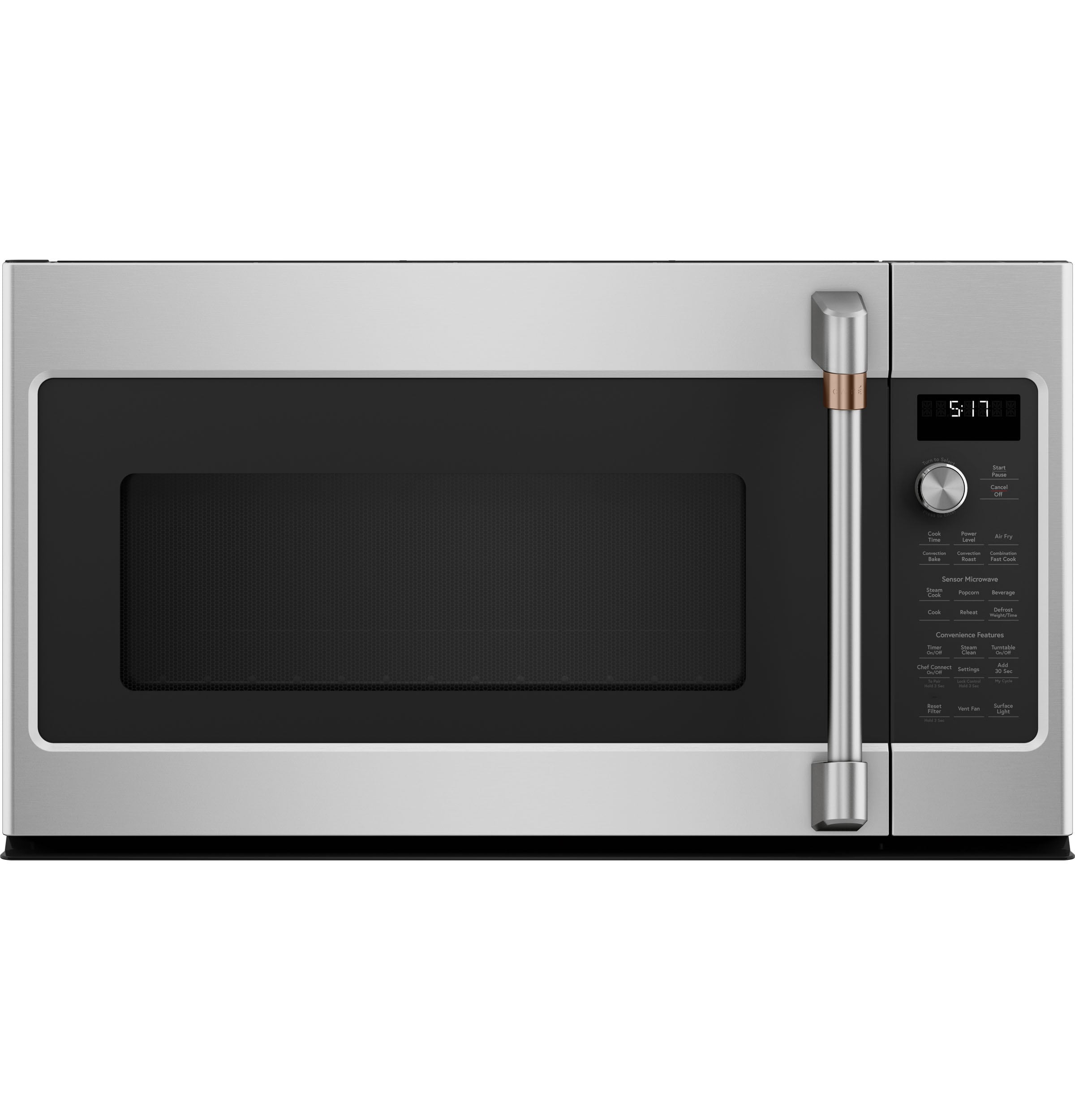 Cafe 1 7 cu ft 950 Watt Over the Range Convection Microwave with Sensor Cooking Stainless Steel