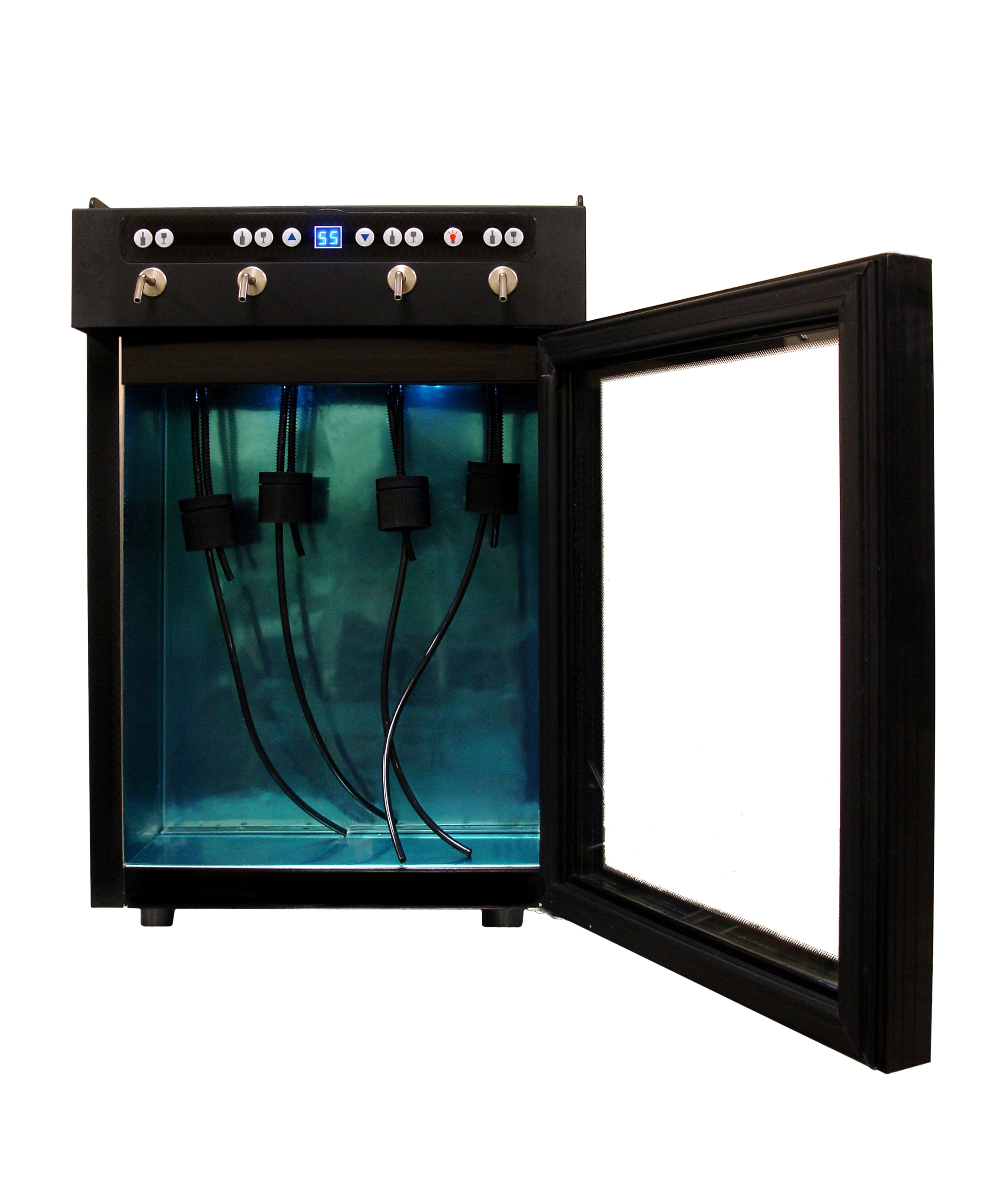 Vinotemp 16.4-in W 4 -Bottles Black Freestanding Indoor Wine Cooler