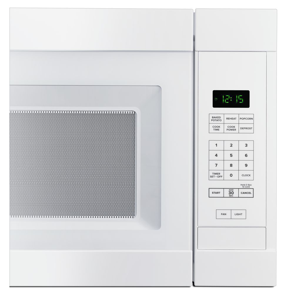 Amana 1 6 cu ft 1000 Watt Over the Range Microwave White