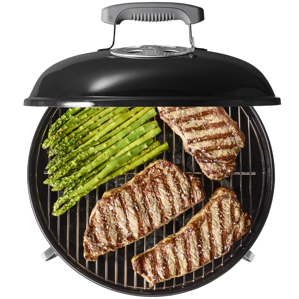 Weber Smokey Joe Silver 147-Sq. in Black Portable Charcoal Grill