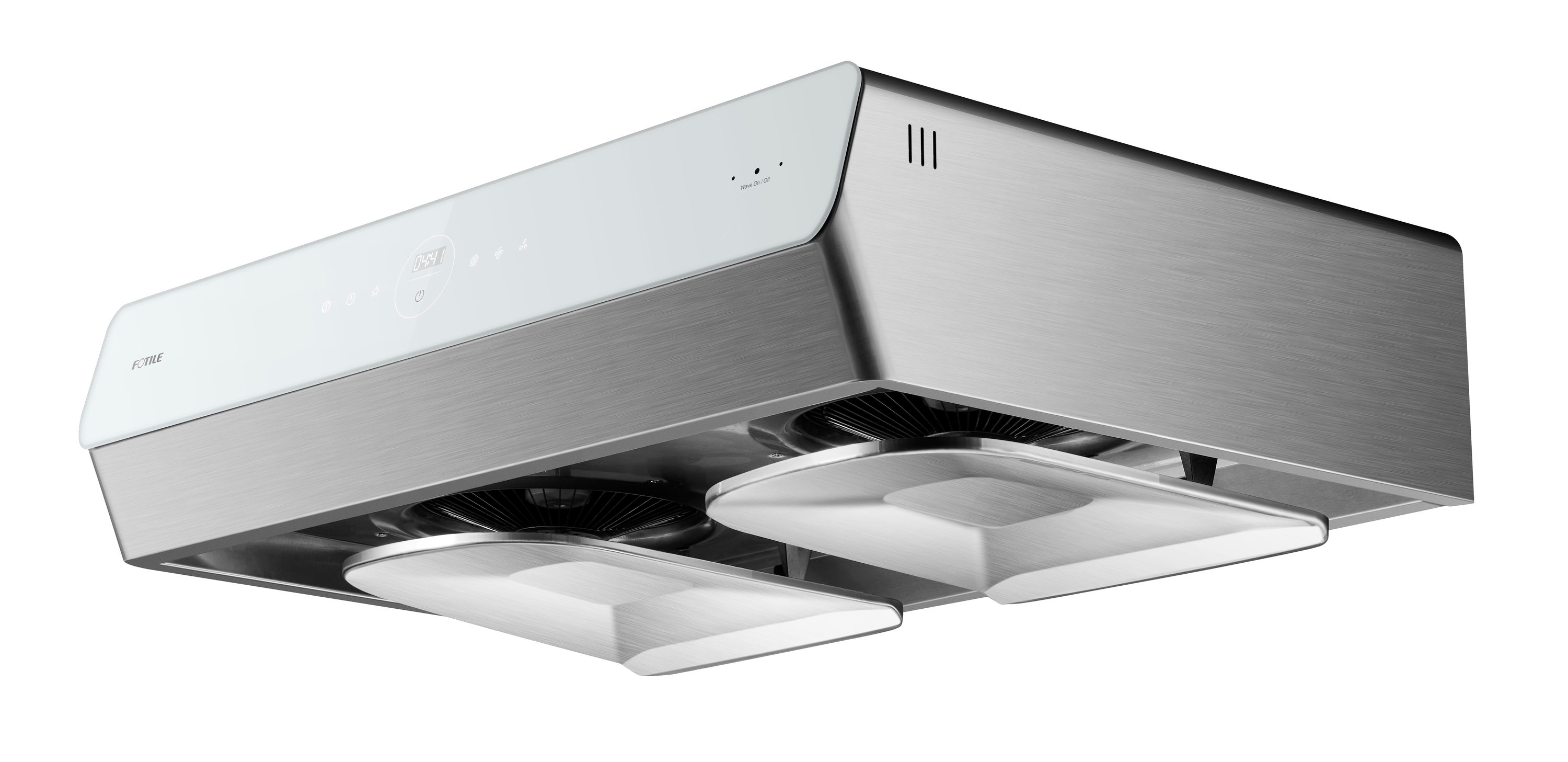FOTILE Pixie Air 30 in Convertible Stainless Steel White Tempered Glass Undercabinet Range Hood