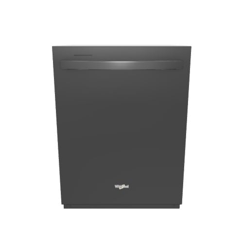 Whirlpool Top Control 24 in Built In Dishwasher Fingerprint Resistant Black Stainless ENERGY STAR 47 dBA