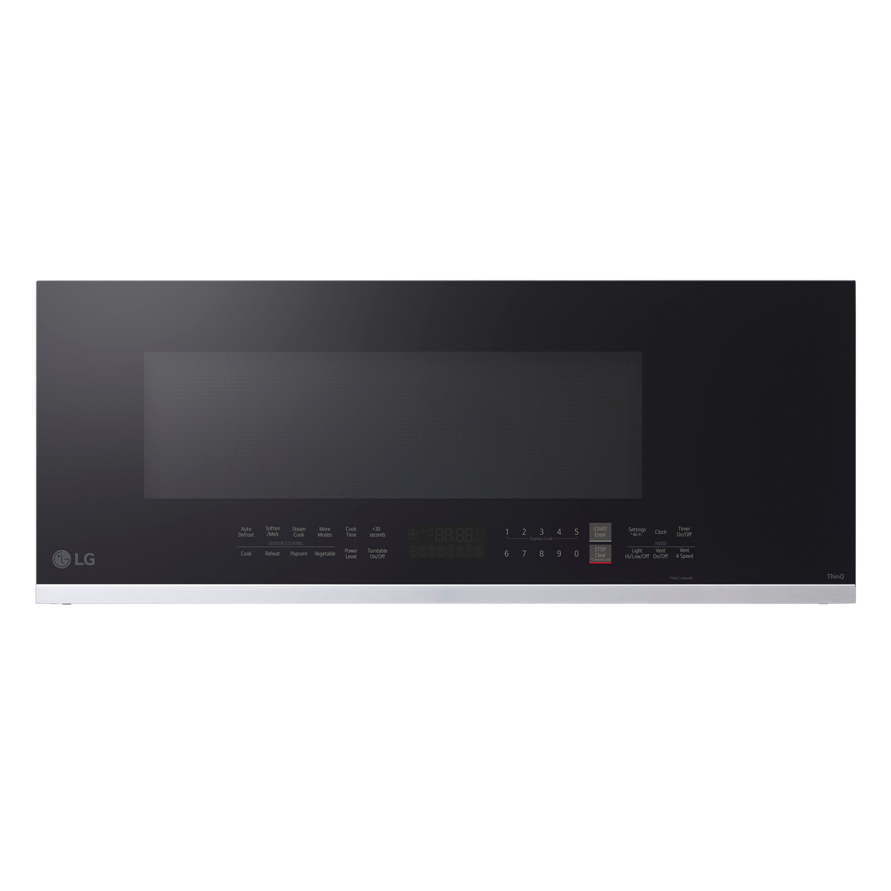 LG 1 3 cu ft 1000 Watt Smart Over the Range Microwave with Sensor Cooking Printproof Stainless Steel