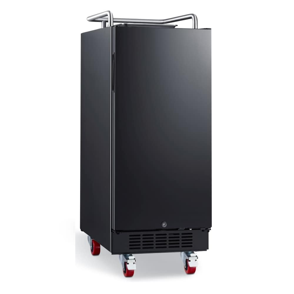 EdgeStar Tapless Quarter-barrel keg Black Digital Built-in/Freestanding Kegerator conversion refrigerator