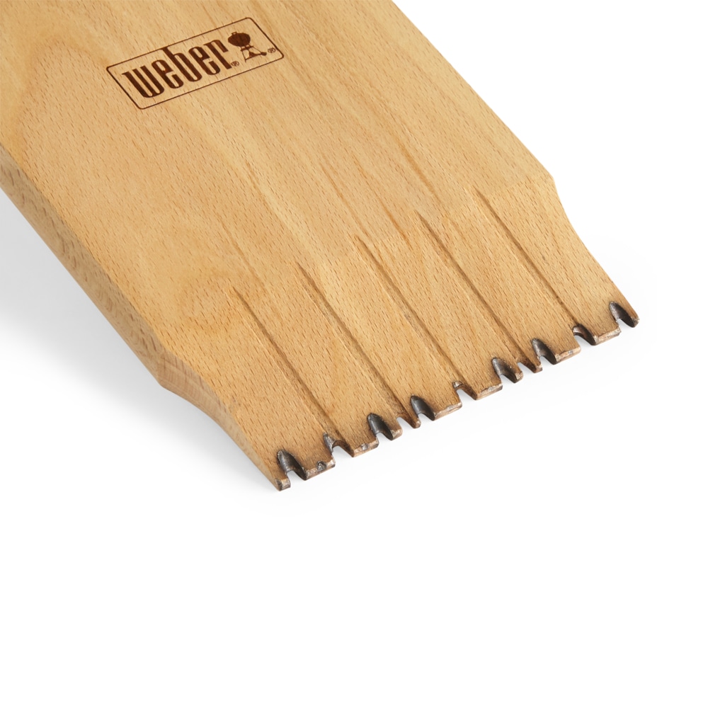Weber Wood Grill brush with 17-in Wood Handle