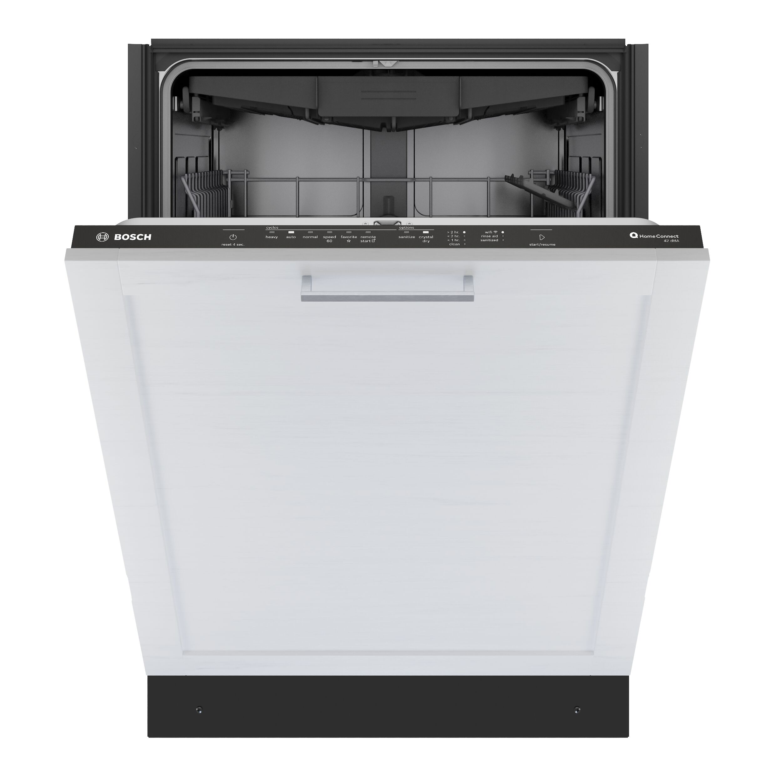 Bosch 800 Series 24 in Top Control Built in Dishwasher With Third Rack Stainless Steel ENERGY STAR 42 Decibel Quietest Sound Level