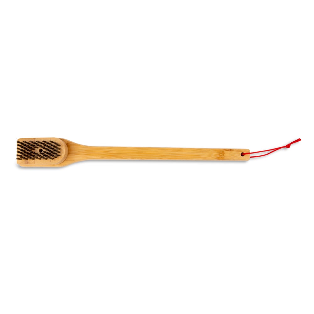 Weber Bamboo Grill brush with 18-in Wood Handle