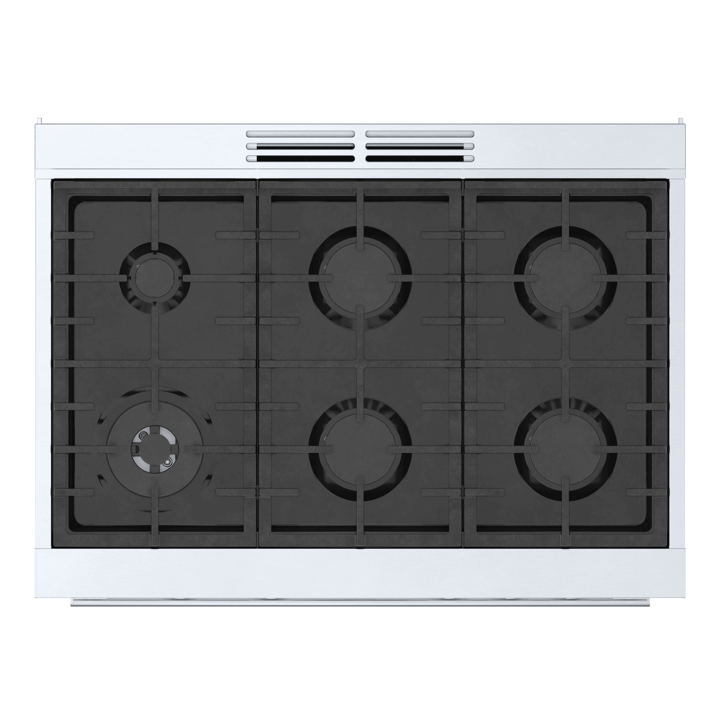 Bosch 800 Series Industrial Style 36-in 6 burners 3.5-cu ft Convection Oven Freestanding Natural Gas Range ( Stainless steel )