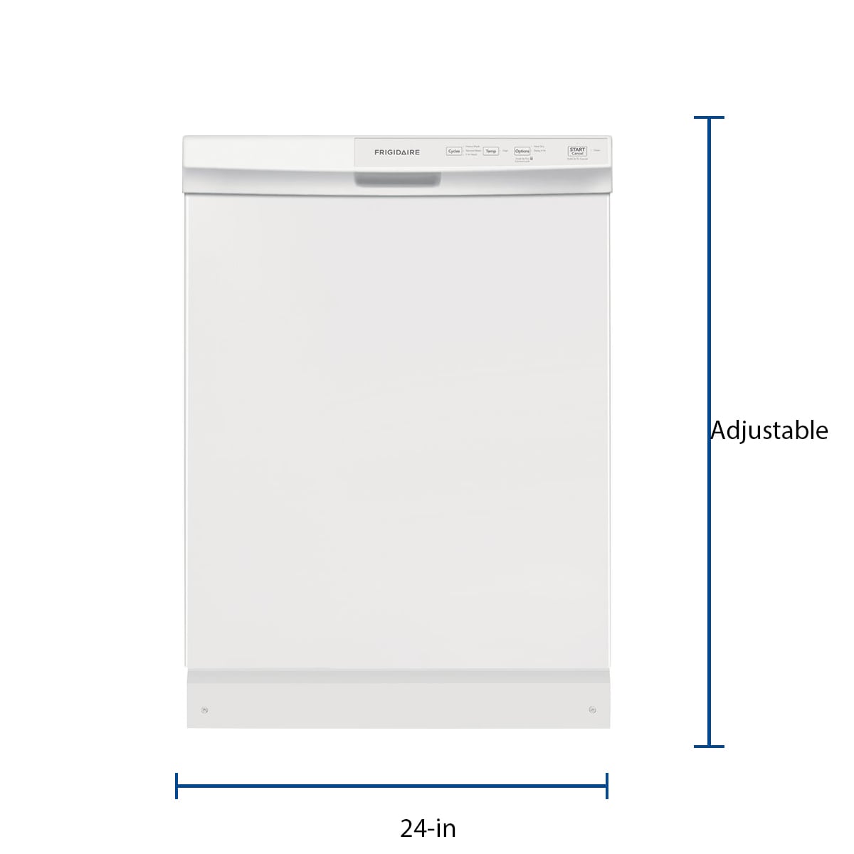 Frigidaire 60 Decibel Filtration Built In Dishwasher White Common 24 in Actual 24 in ENERGY STAR