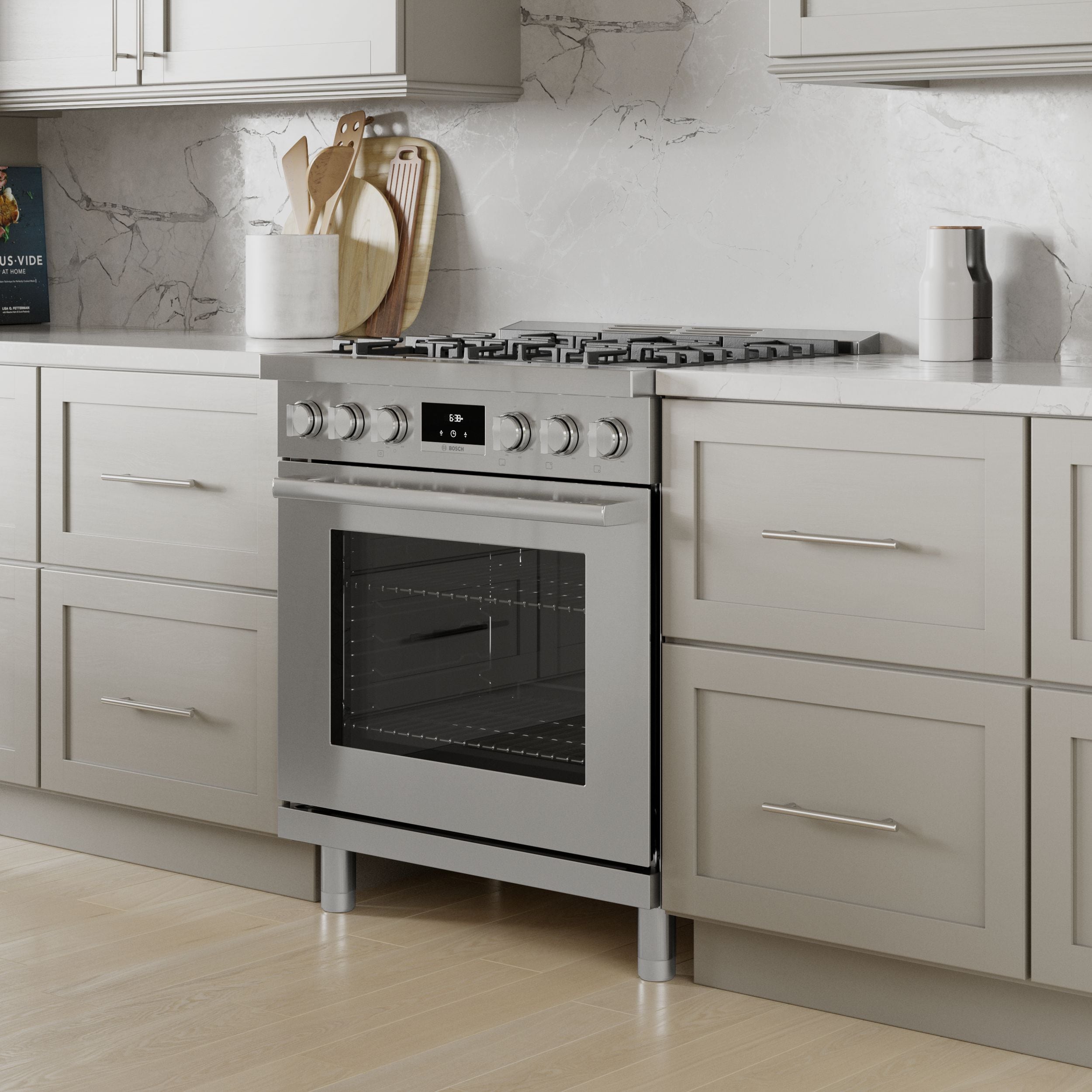 Bosch Gas range Toe kick ( Stainless Steel )