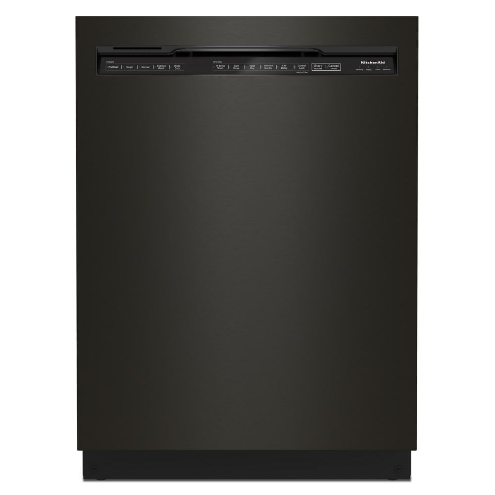 KitchenAid 39 Decibel Built in Dishwasher Black Stainless with PrintShield Finish Common 24 in Actual 23 88 in ENERGY STAR