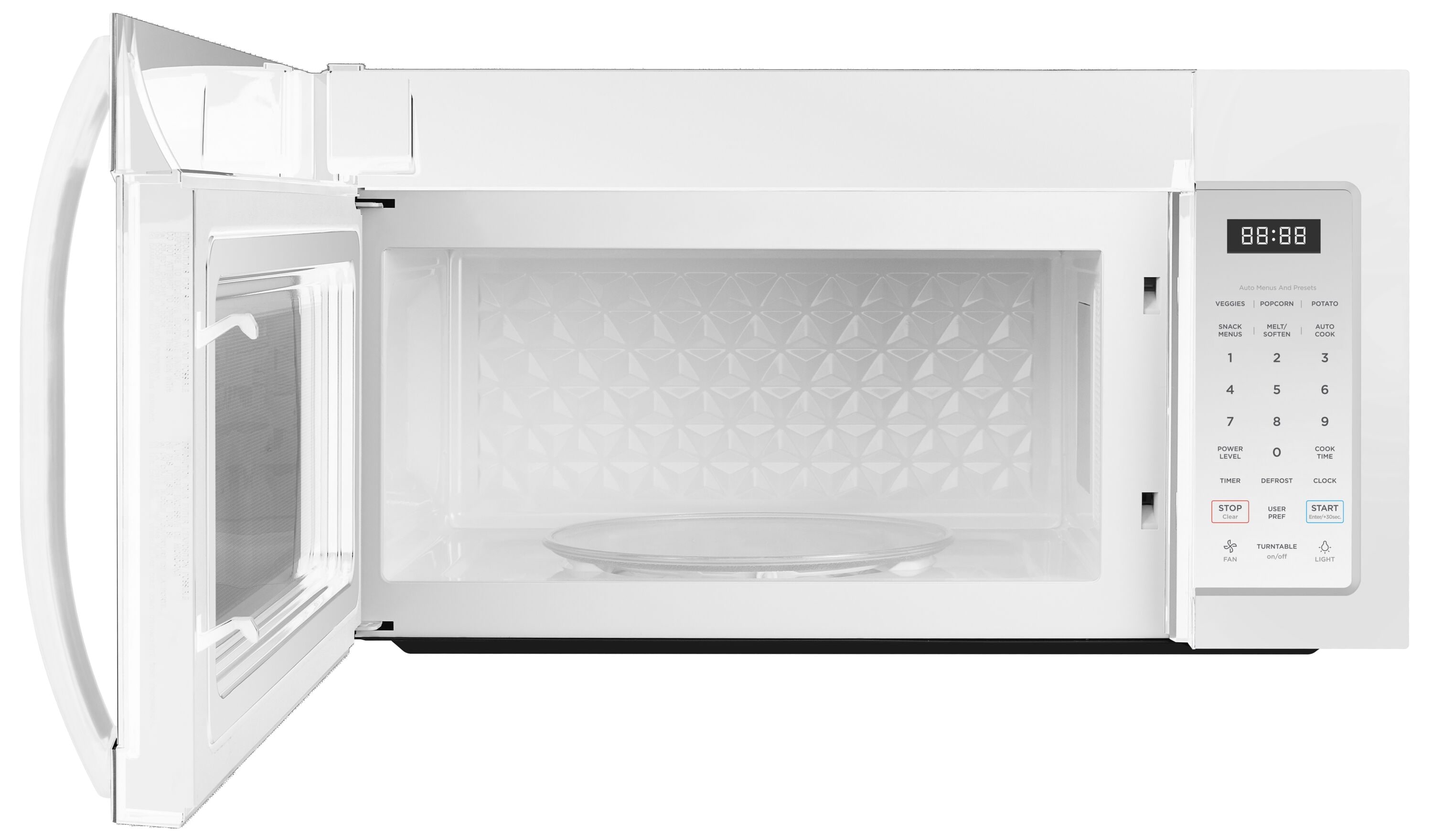 Midea Midea 1 7 cu ft Over the range microwave White
