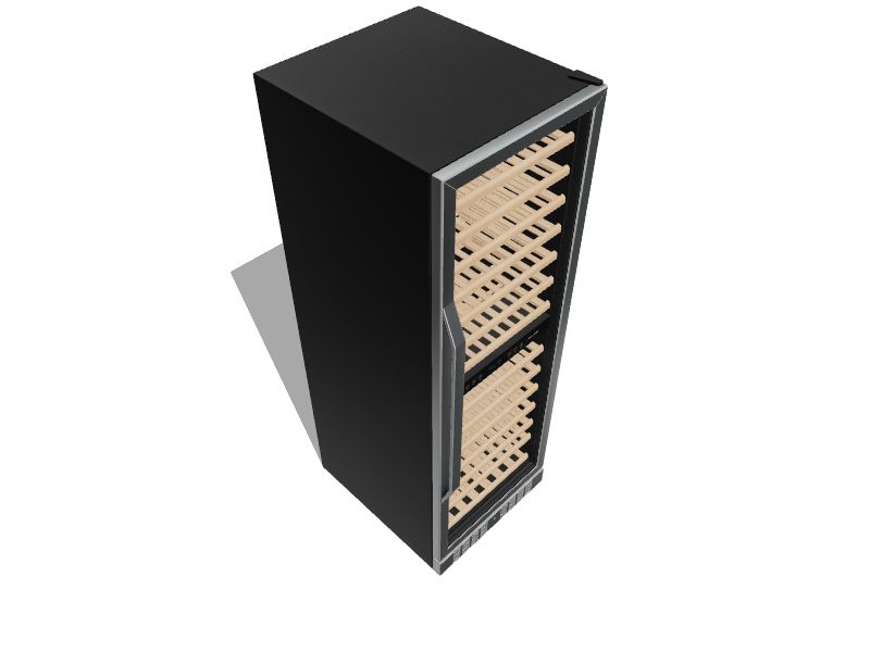 NewAir 23.5-in W 160 -Bottles Stainless Steel and Black Dual Zone Cooling Built-in/Freestanding Indoor Wine Cooler