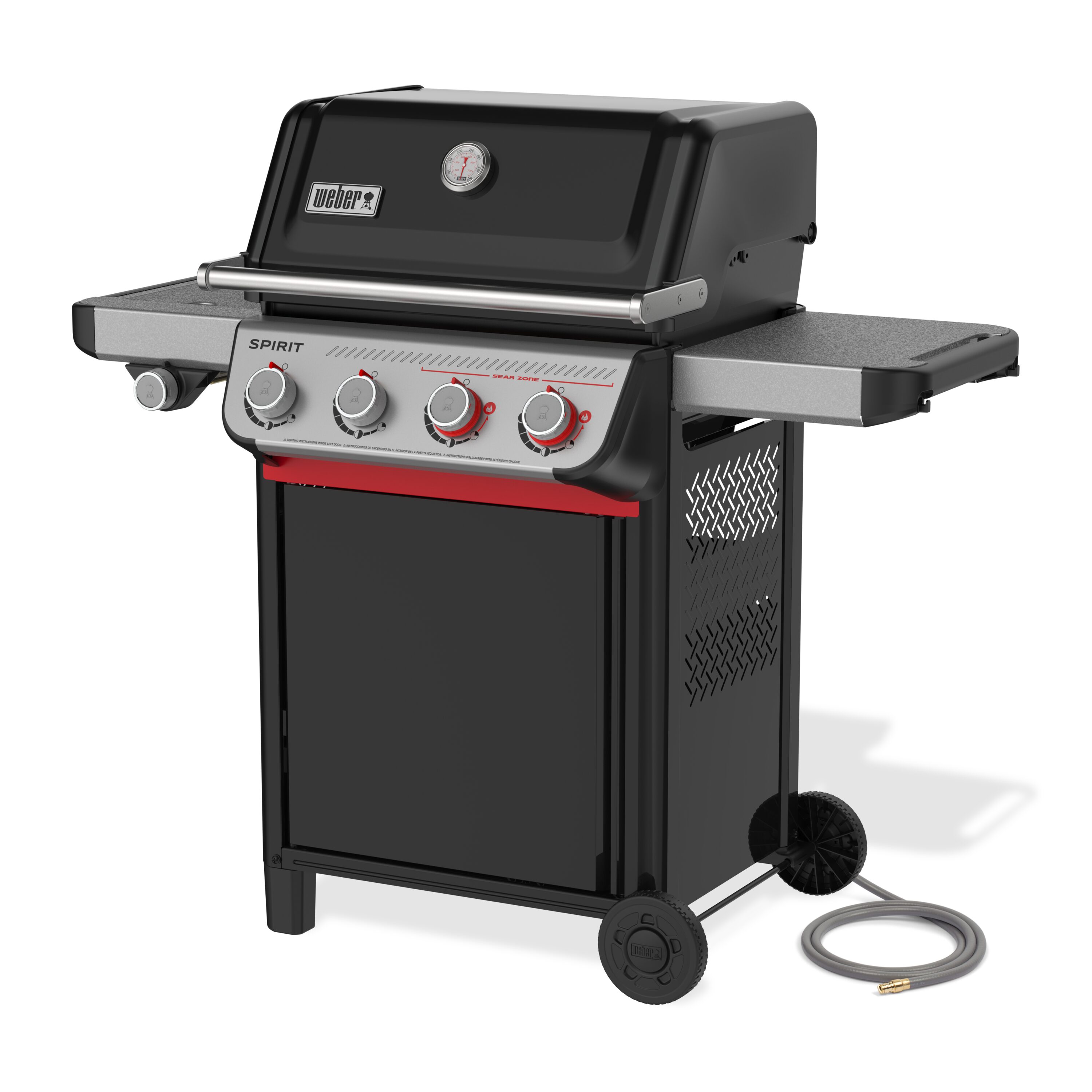 Weber Spirit E-435 Black 4 -Burner Natural Gas Grill 1 -Side Burner