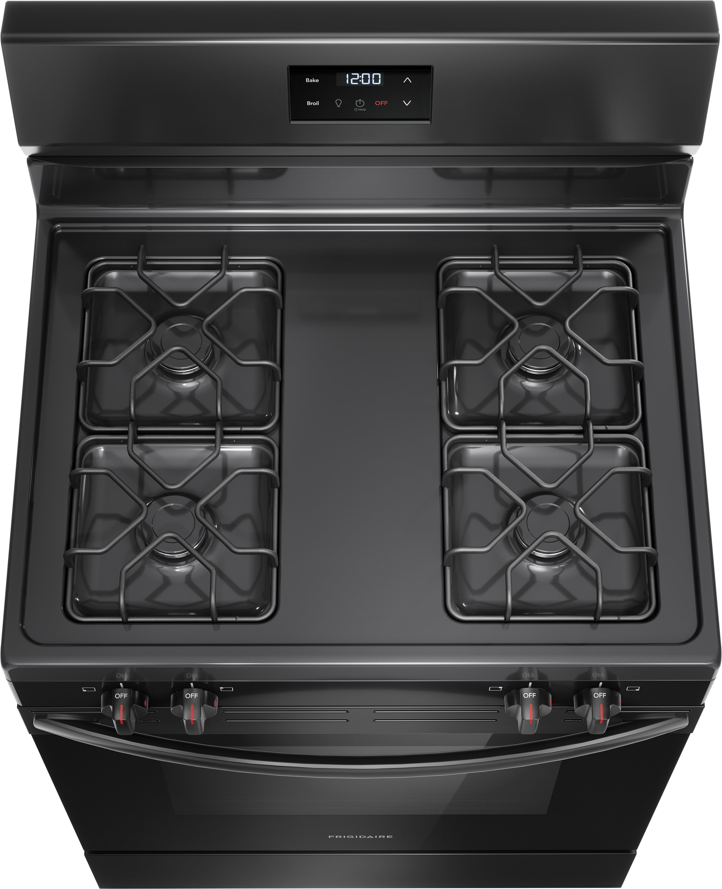 Frigidaire 30-in 4 burners 5.1-cu ft Freestanding Natural Gas Range ( Black )