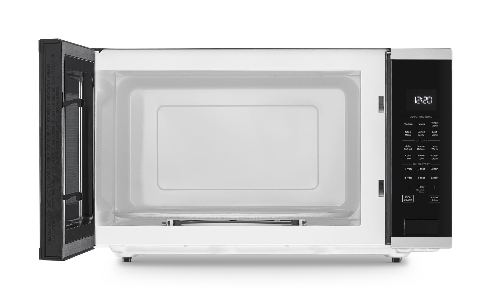2 2 cu ft 1700 Watt Sensor Cooking Controls Countertop Microwave Fingerprint Resistant Stainless Steel