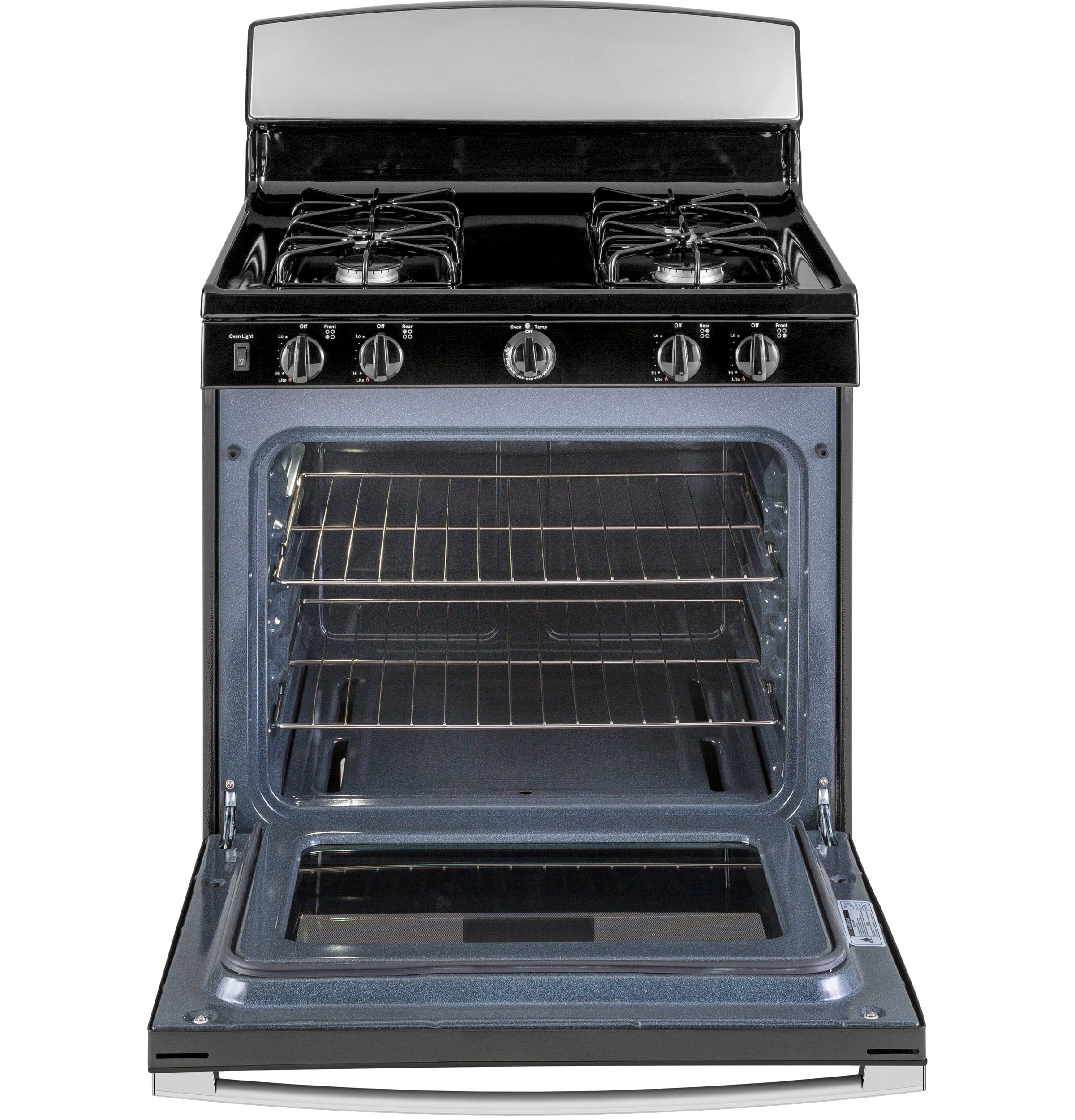 GE 30-in 4 burners 4.8-cu ft Freestanding Natural Gas Range ( Stainless Steel )