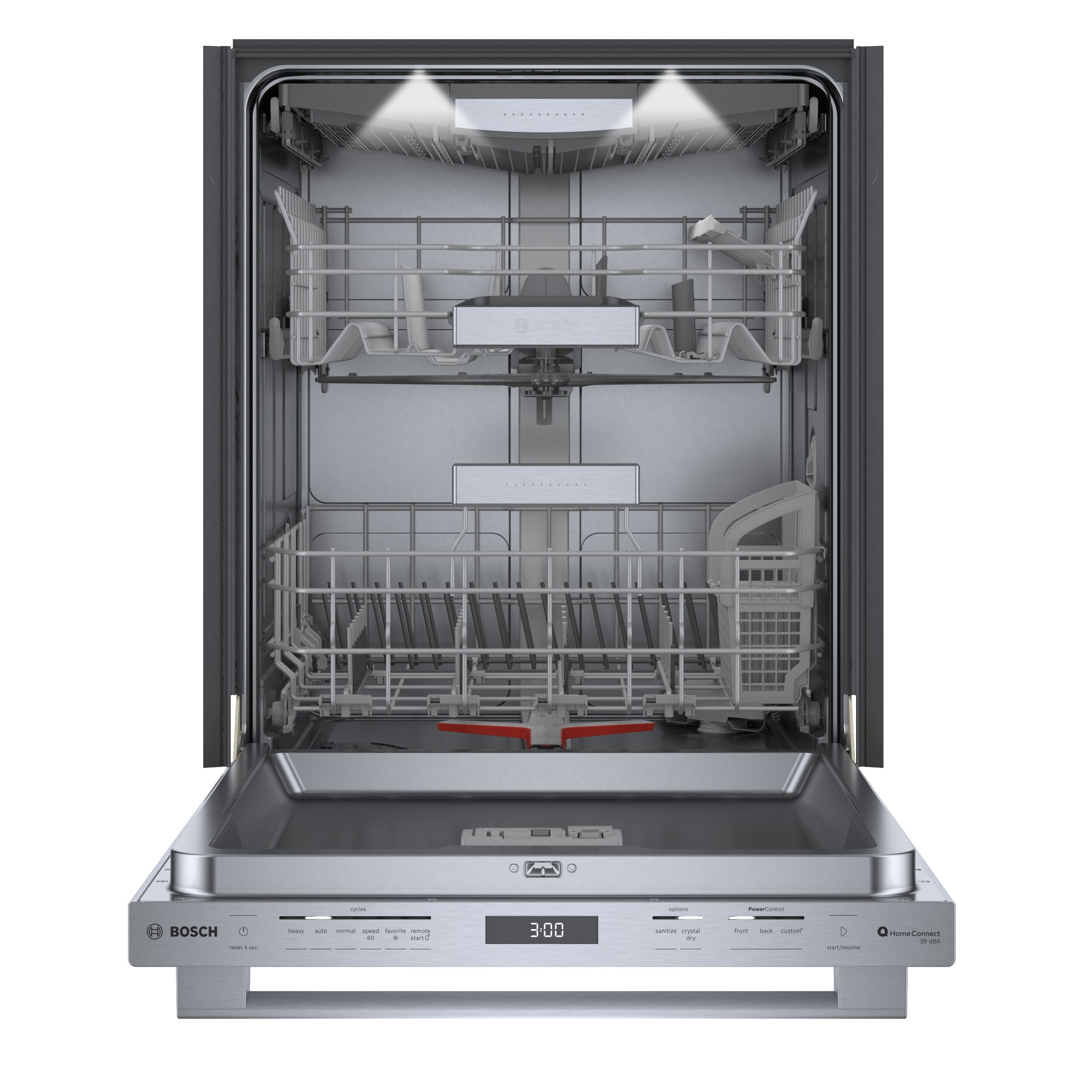Bosch Benchmark Series Top Control 24 in Smart Built In Dishwasher Stainless Steel ENERGY STAR 42 dBA