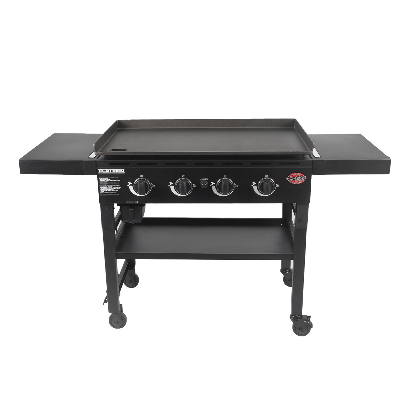 Char-Griller Flat Iron 4 -Burner Liquid propane Flat Top Grill