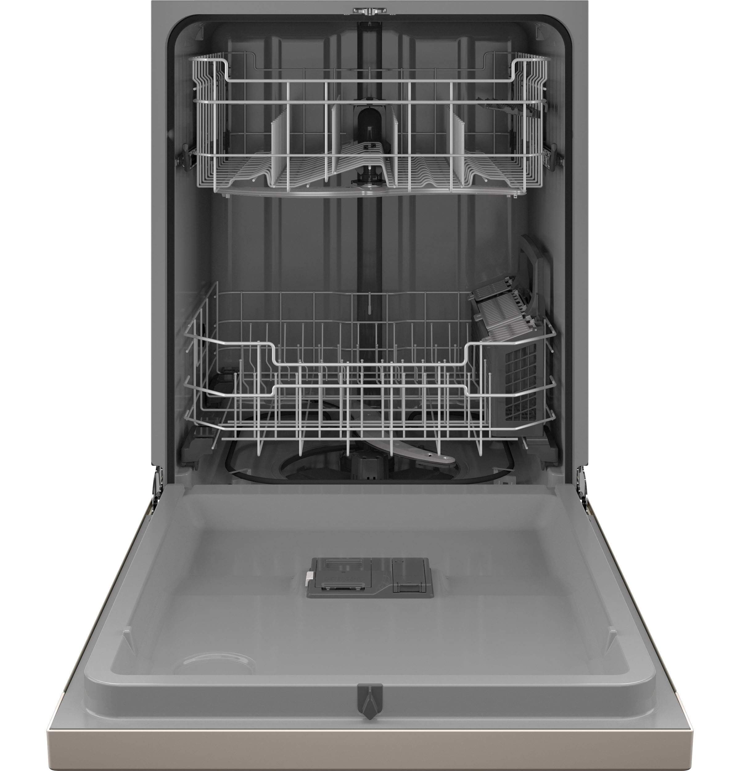 GE Dry Boost Front Control 24 in Built In Dishwasher Slate ENERGY STAR 52 dBA