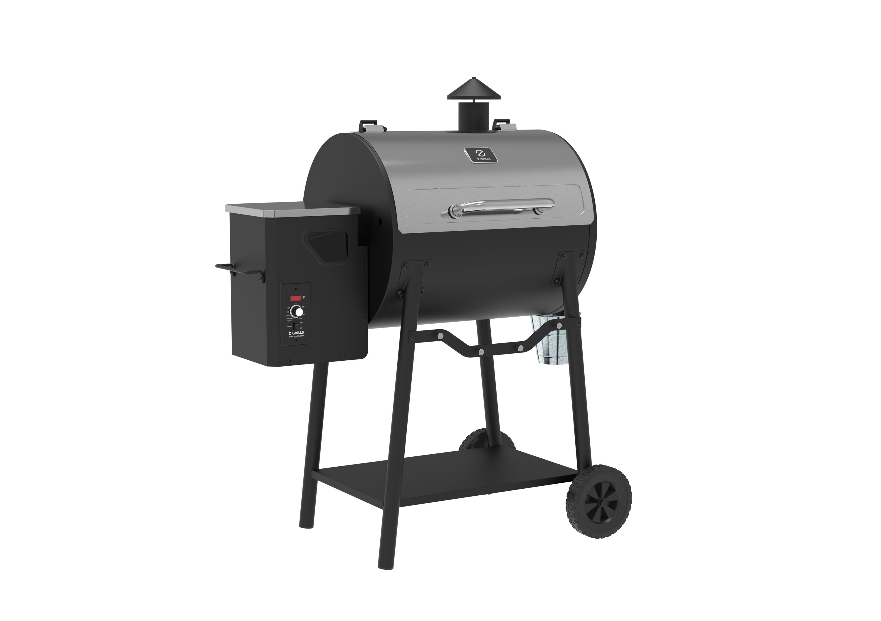 Z GRILLS ZGrill 585-Sq. in Silver Pellet Grill with Smart Compatibility