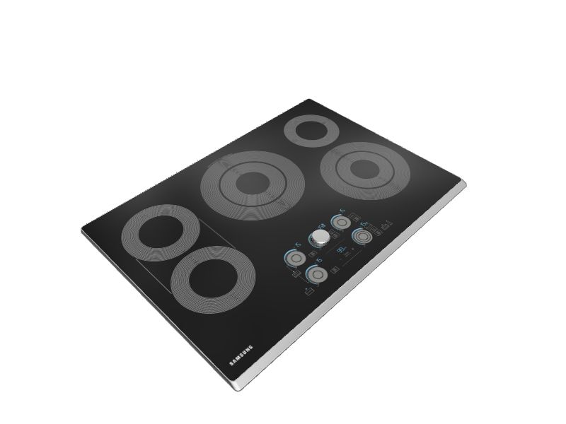 Samsung Premium Plus 30-in 5 burners Smooth Surface (Radiant) Stainless steel Electric Cooktop