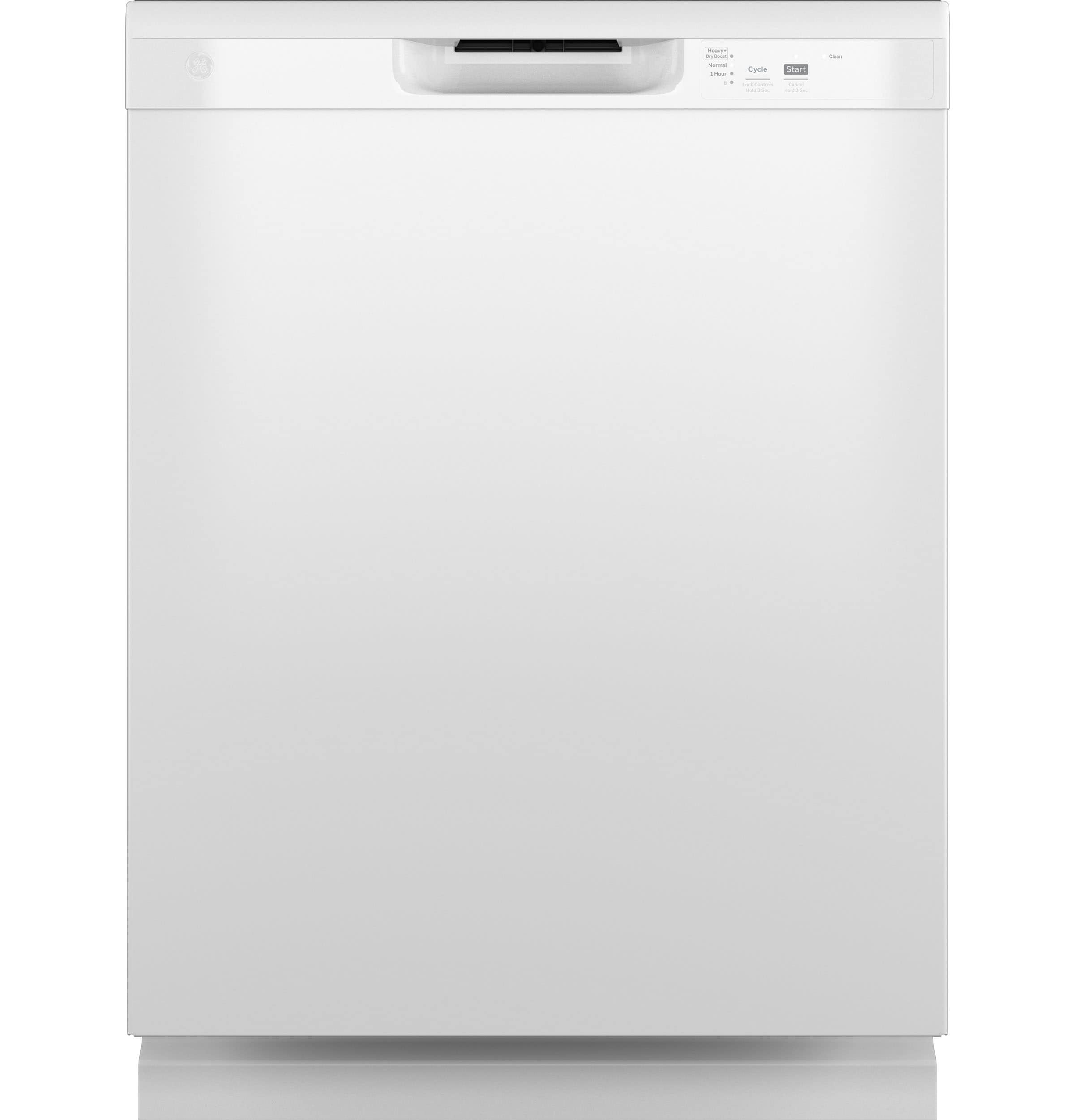 GE Dry Boost Front Control 24 in Built In Dishwasher White 60 dBA